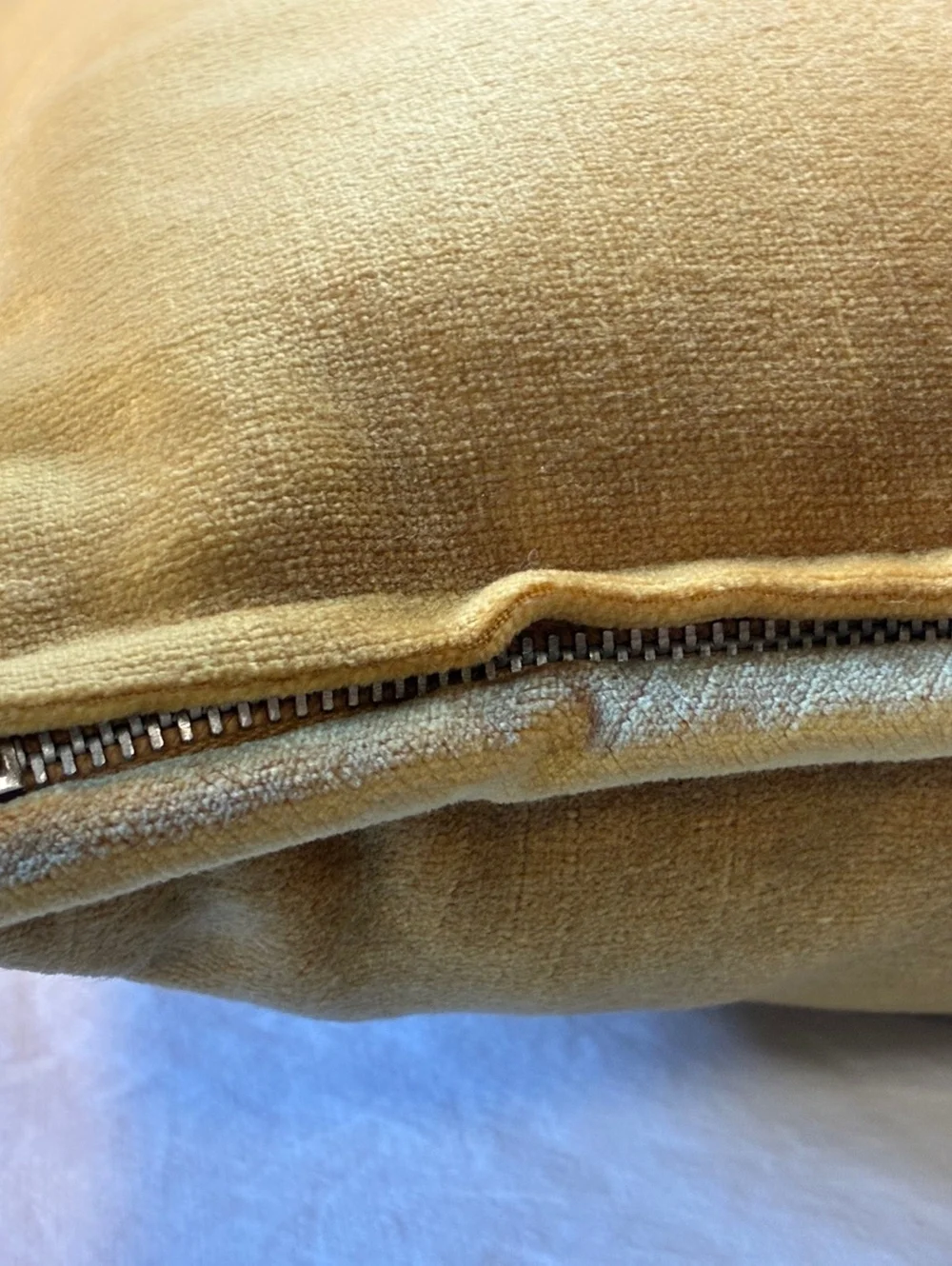 Gold Velvet vintage Throw Pillow